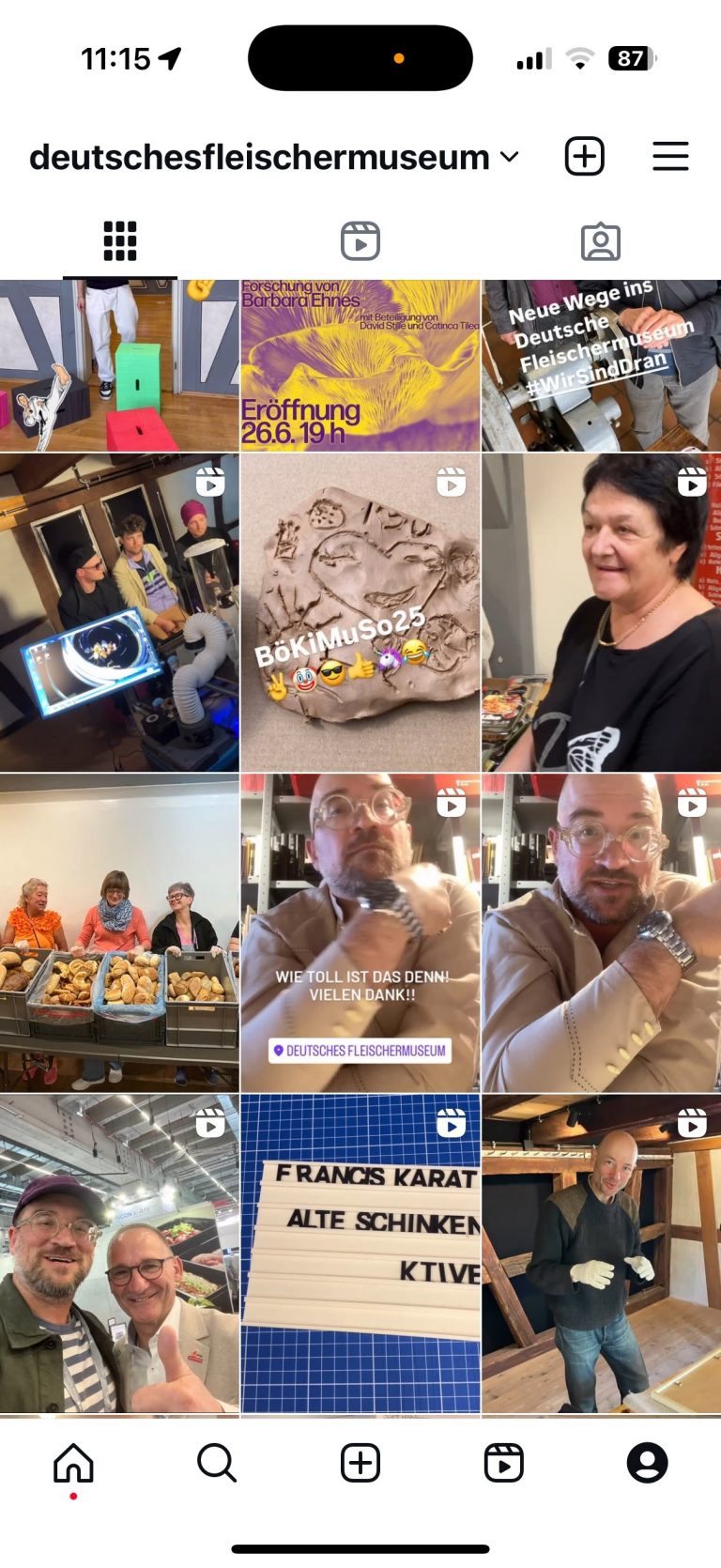 Instagram-Account Deutsches Fleischermuseum (Böblingen)