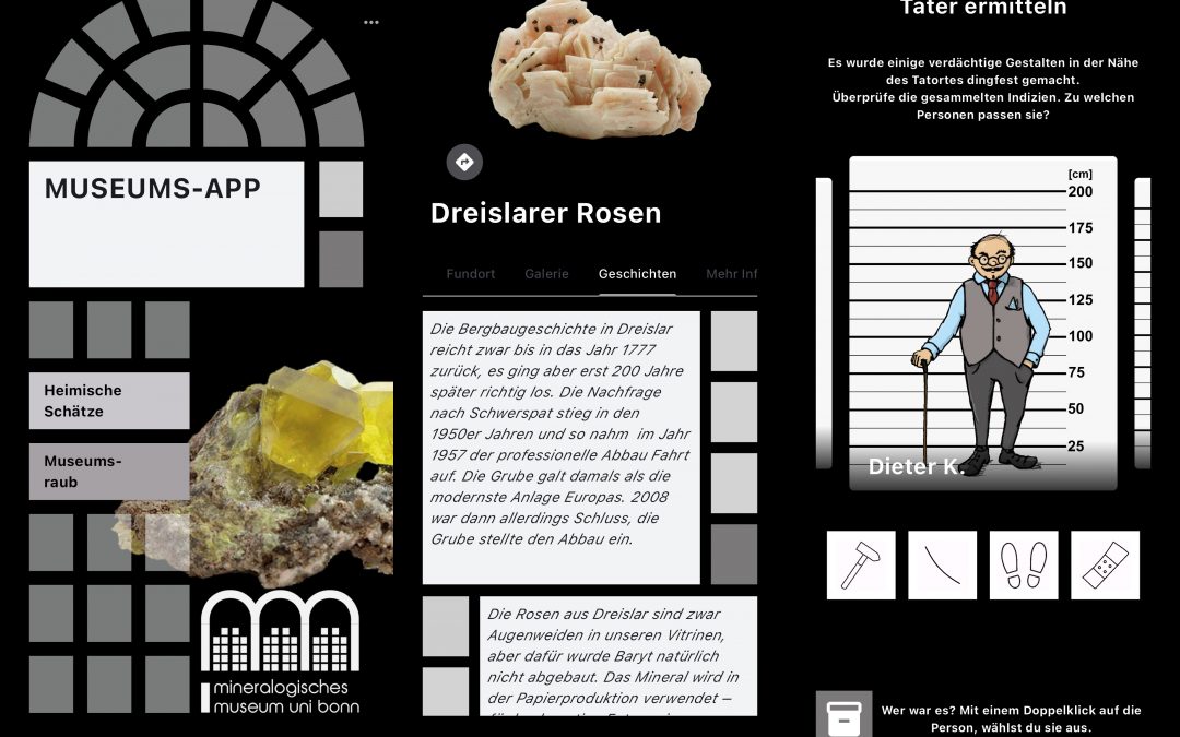 App des Mineralogischen Museums der Uni Bonn