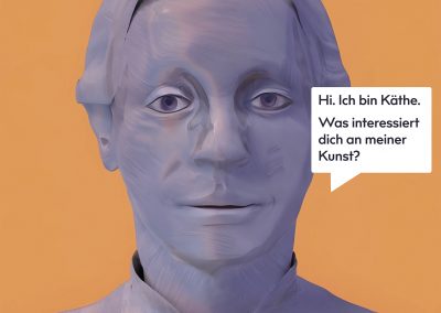 Kollwitz-Avatar: Digitales Vermittlungsangebot im Museumsraum