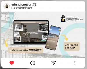 Digitaler Erinnerungsort Olympia-Attentat 1972 in Fürstenfeldbruck