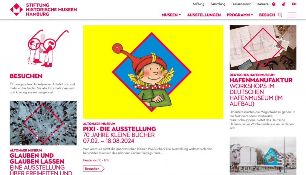 Website der Stiftung Historische Museen Hamburg