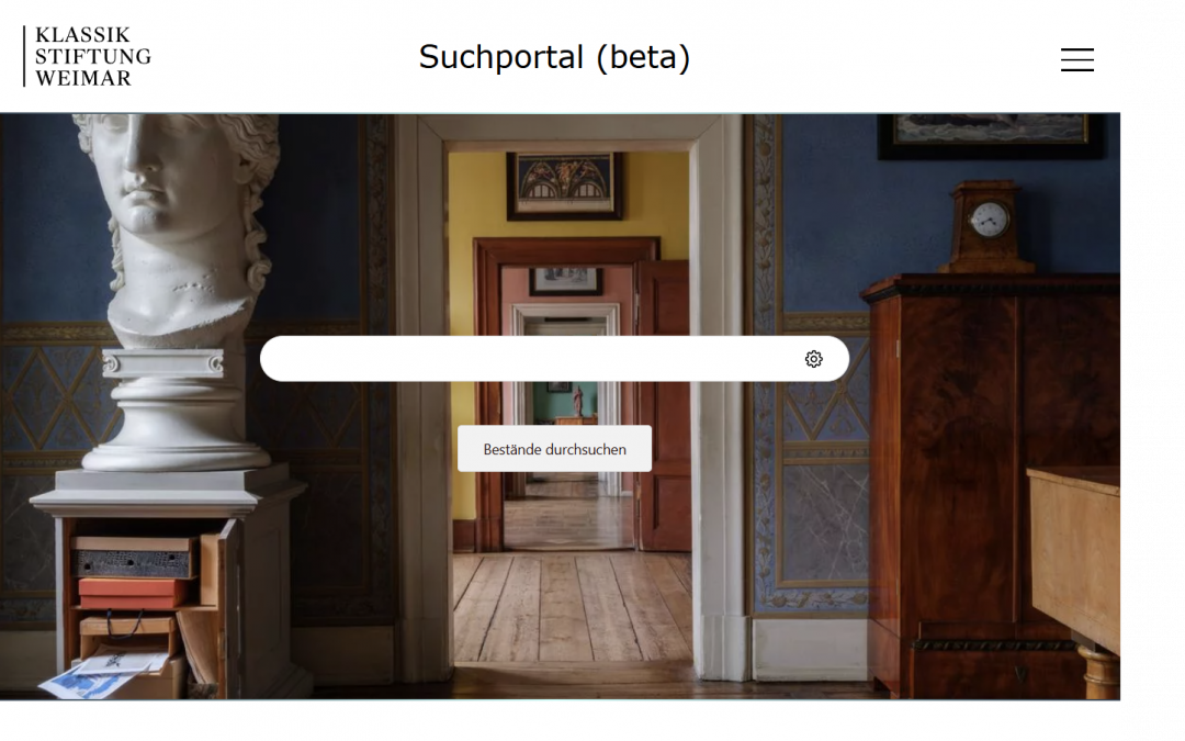 Suchportal der Klassik Stiftung Weimar