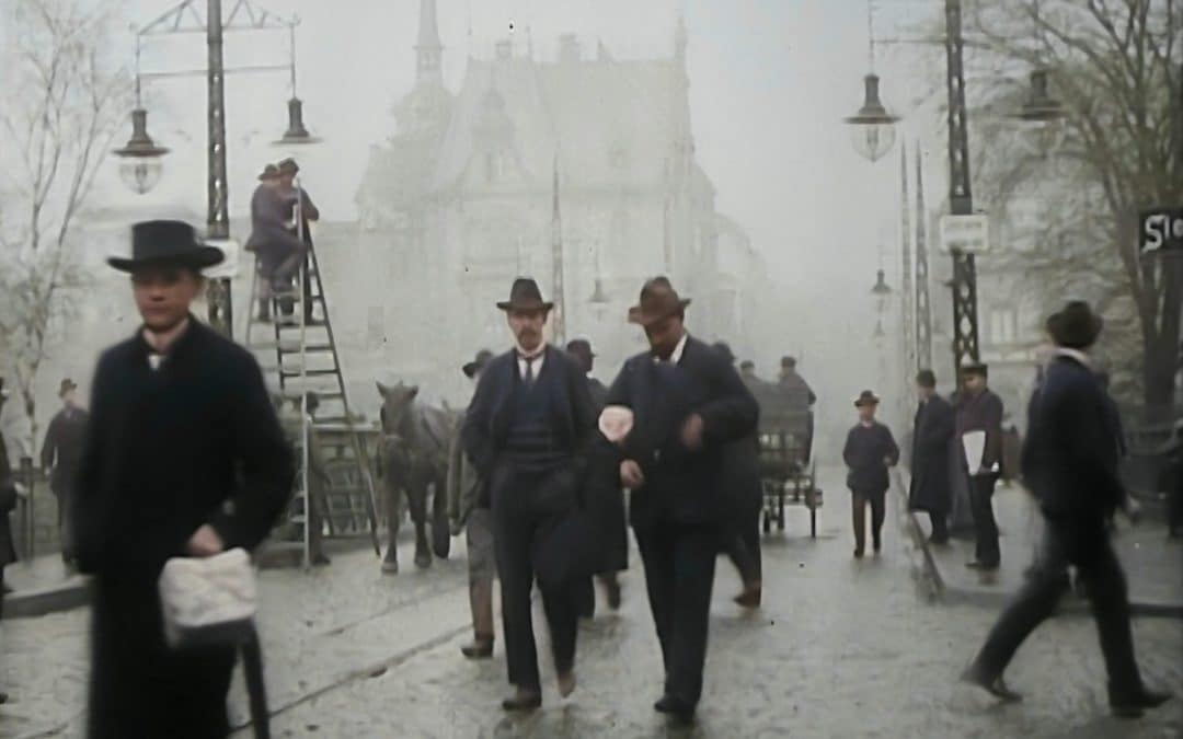 Historische Filmaufnahmen von Saarbrücken (1904) koloriert