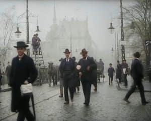 Historische Filmaufnahmen von Saarbrücken (1904) koloriert