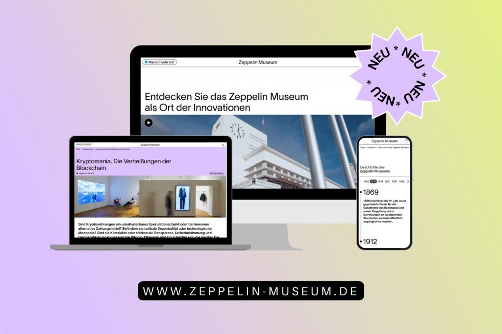 Nutzer*innen im Fokus: Die neue Website des Zeppelin Museums