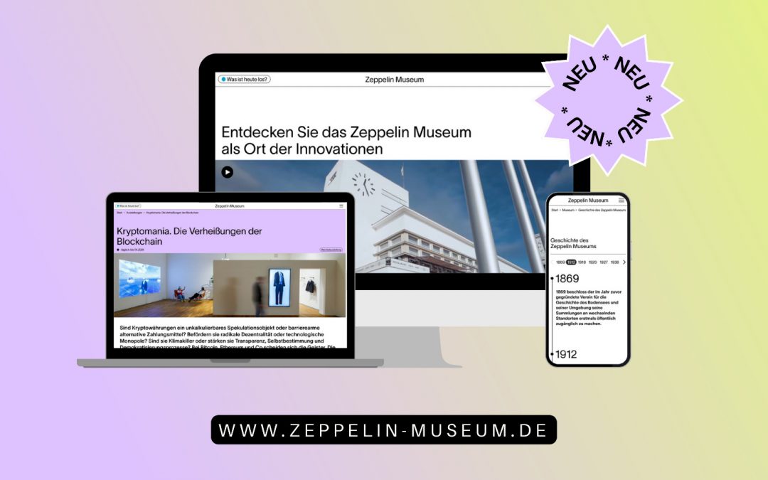 Nutzer*innen im Fokus: Die neue Website des Zeppelin Museums